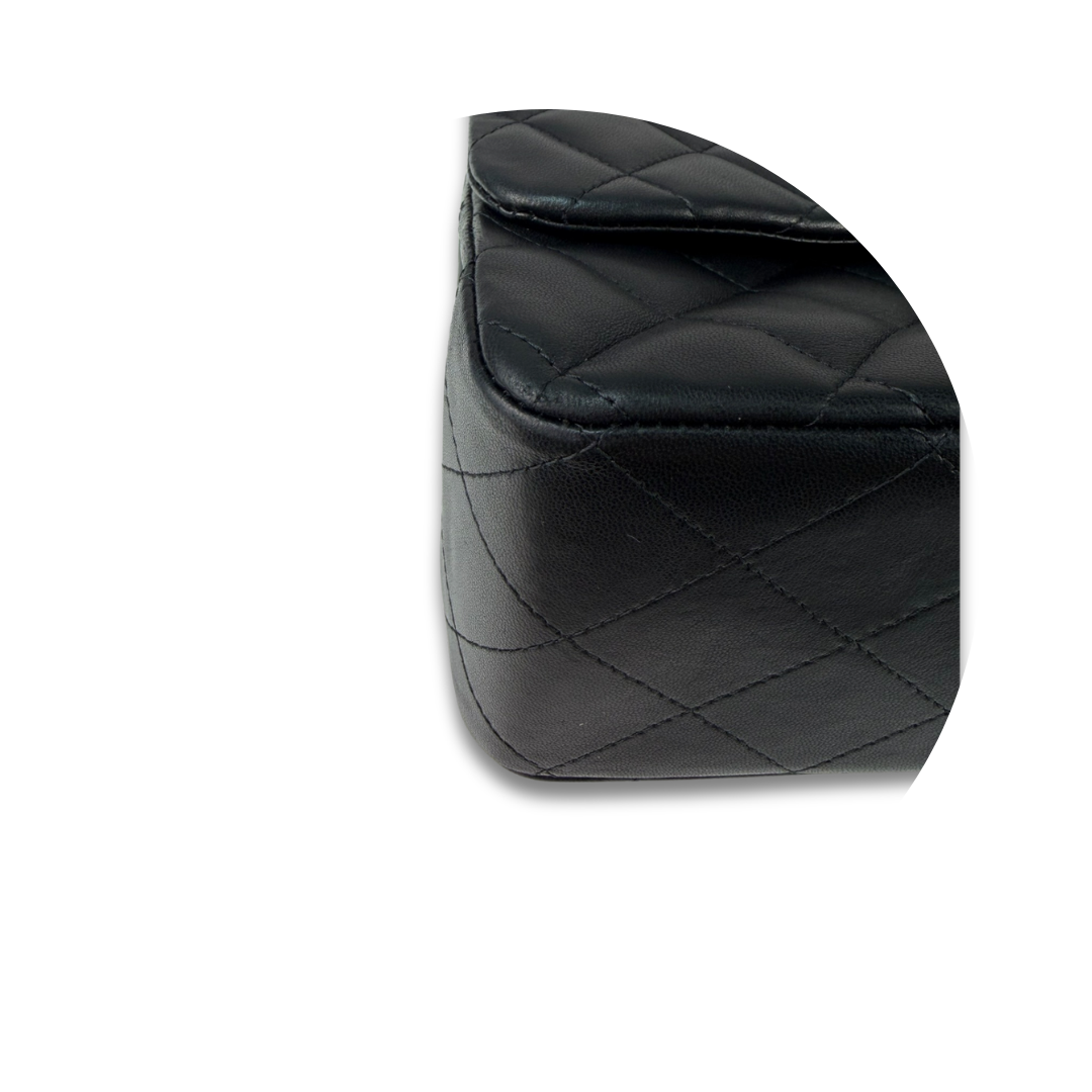 ブラックラムスキンジャンボシングルフラップ